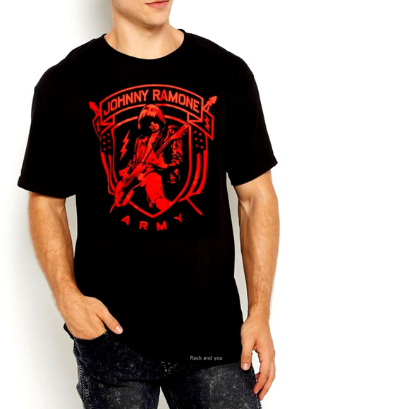 Johnny Ramone Army Ramones punk rock Official T-Shirt M NWT - Picture 1 of 2